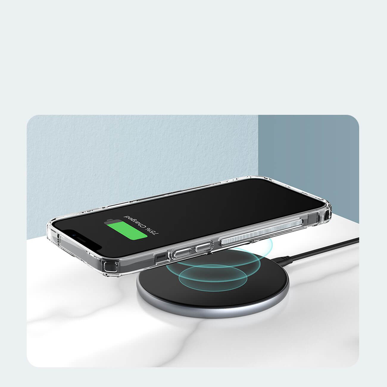 Nillkin iPhone 15 Nature Pro Magnetic - Σκληρή Θήκη με Πλαίσιο Σιλικόνης και MagSafe - Διάφανη / White