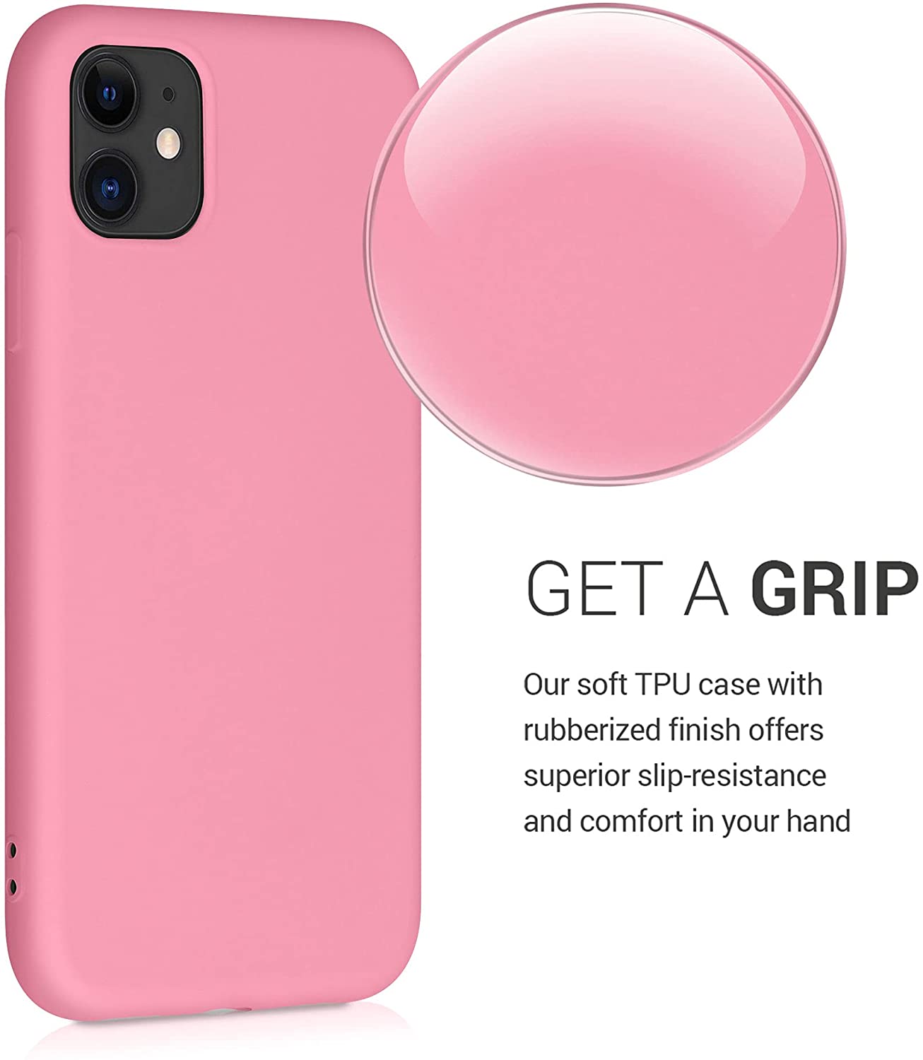 KW iPhone 11 Θήκη Σιλικόνης Rubberized TPU - Bubblegum Pink - 50791.212