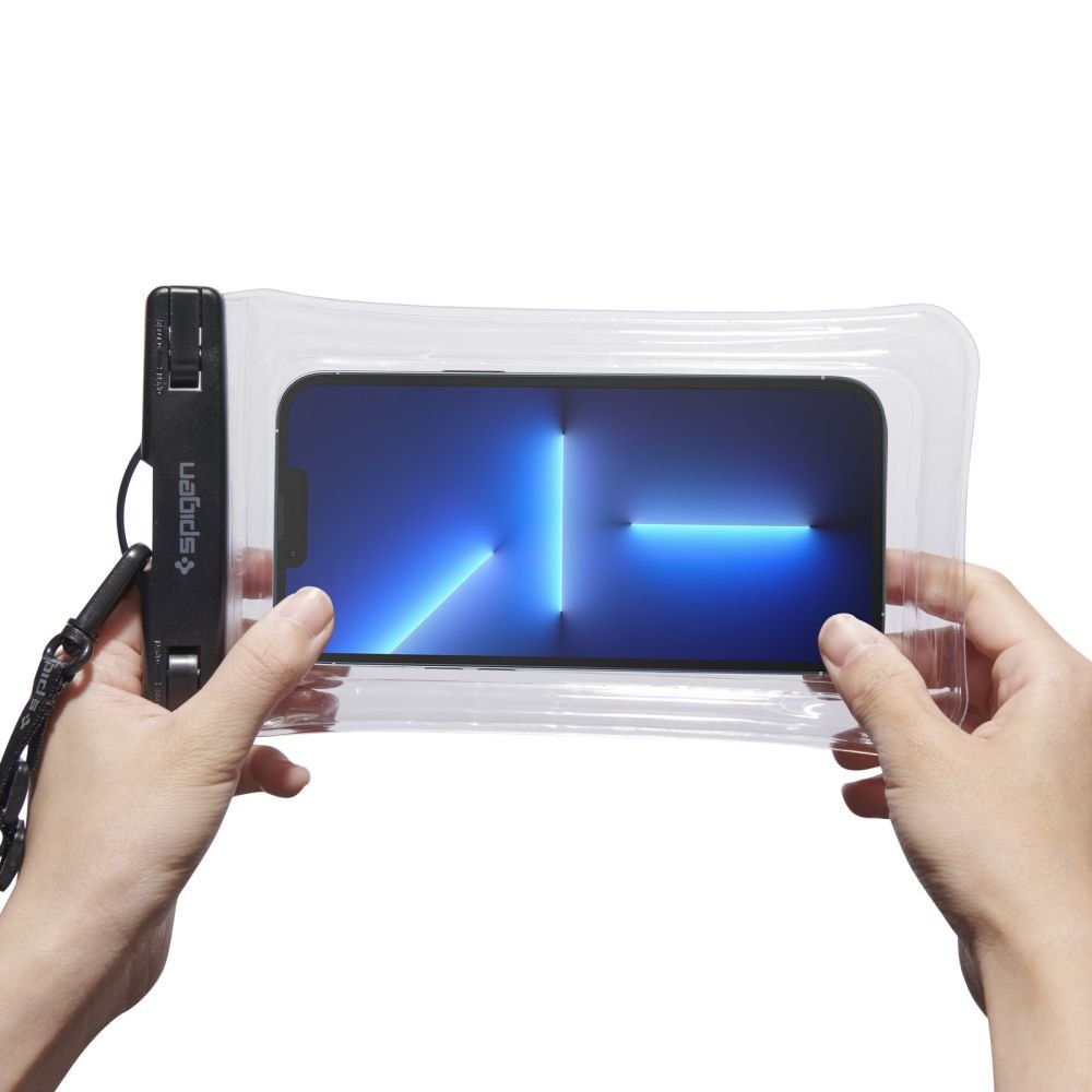 Spigen A610 Σετ με 2 Universal Αδιάβροχες Θήκες για Smartphones 6.9'' - Crystal Clear