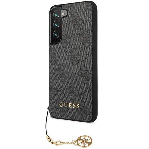 Guess Samsung Galaxy S23+ - 4G Charms Collection Θήκη με Επένδυση Συνθετικού Δέρματος - Grey - GUHCS23MGF4GGR