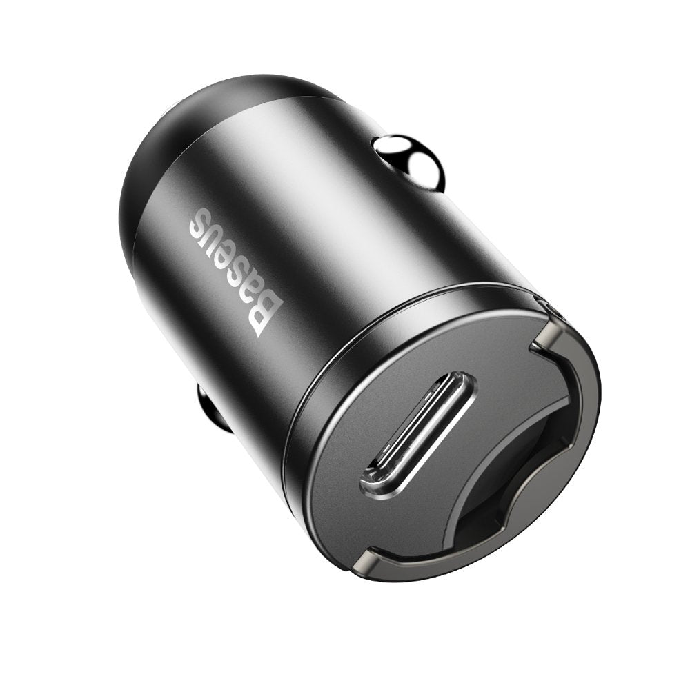 Baseus Tiny Star Mini Car Charger - Φορτιστής Αυτοκινήτου 30W με 1 Θύρα Type - C - Grey - VCHX - B0G