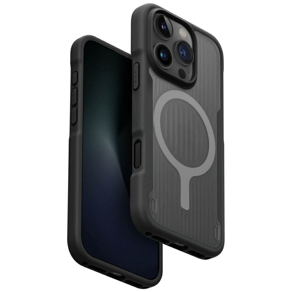 Uniq iPhone 16 Pro Max Combat Active MagClick Charging - Σκληρή Θήκη με Πλαίσιο Σιλικόνης και MagSafe - Black