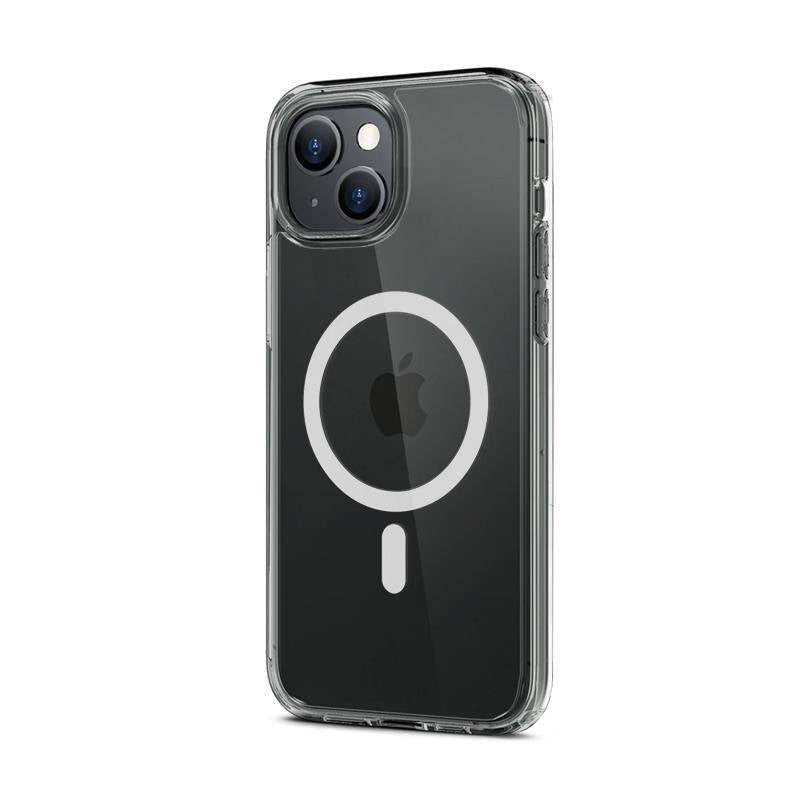 Crong iPhone 15 Plus Clear Mag Cover - Σκληρή Θήκη με Πλαίσιο Σιλικόνης και MagSafe - Clear