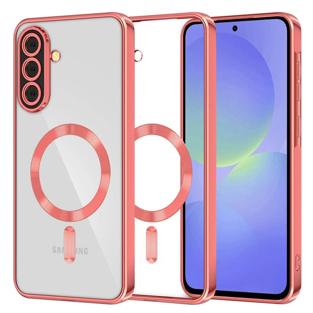 Techsuit Samsung Galaxy A36 5G / A56 5G - Luxury Crystal MagSafe - Θήκη Σιλικόνης - Red