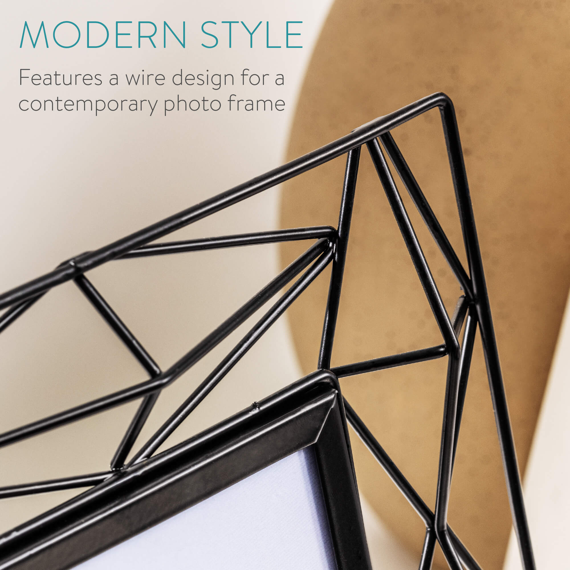 Navaris Μεταλλική Κορνίζα για Φωτογραφίες 10 x 15 cm - Black - 54642.2.01