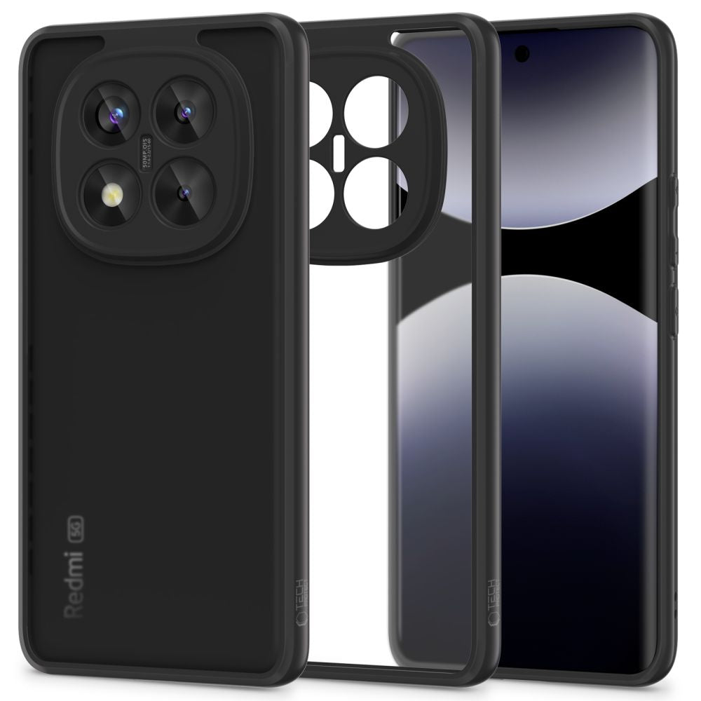 Tech - Protect Xiaomi Redmi Note 14 Pro+ 5G MagMat Σκληρή Θήκη με Πλαίσιο Σιλικόνης - Matte Black / Clear