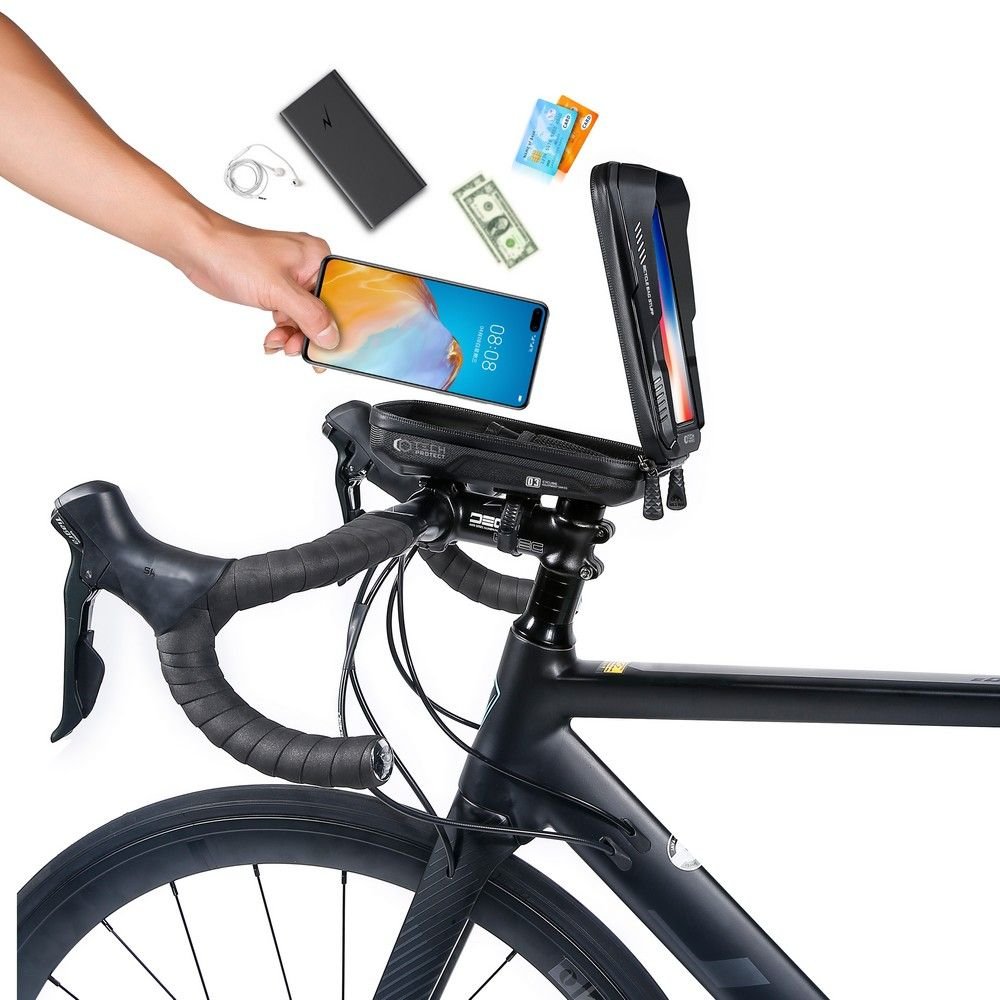 Tech - Protect XT3 Bike Mount Universal Τσάντα Αποθήκευσης για Τιμόνι Ποδηλάτου - 0,6L - Black