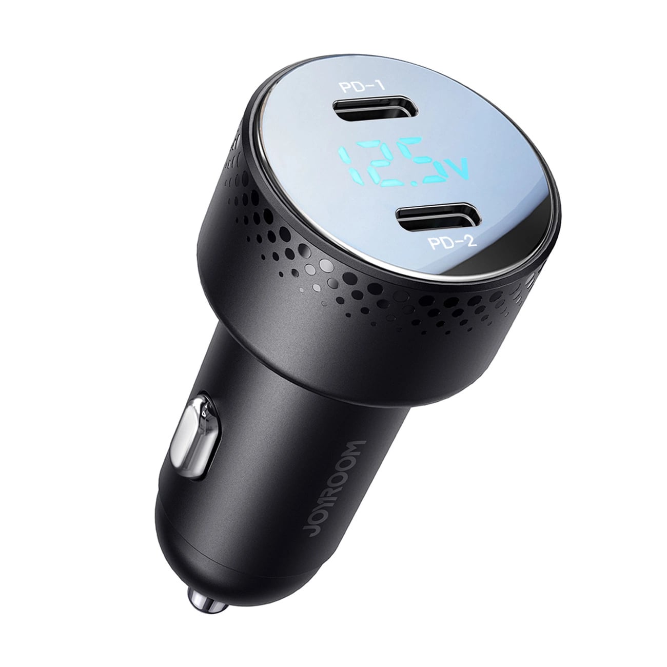 Joyroom PD 70W QC 3.0 Φορτιστής Αυτοκινήτου Γρήγορης Φόρτισης με 2 Θύρες Type - C και Ψηφιακή Οθόνη LED - Black - JR - CCD02
