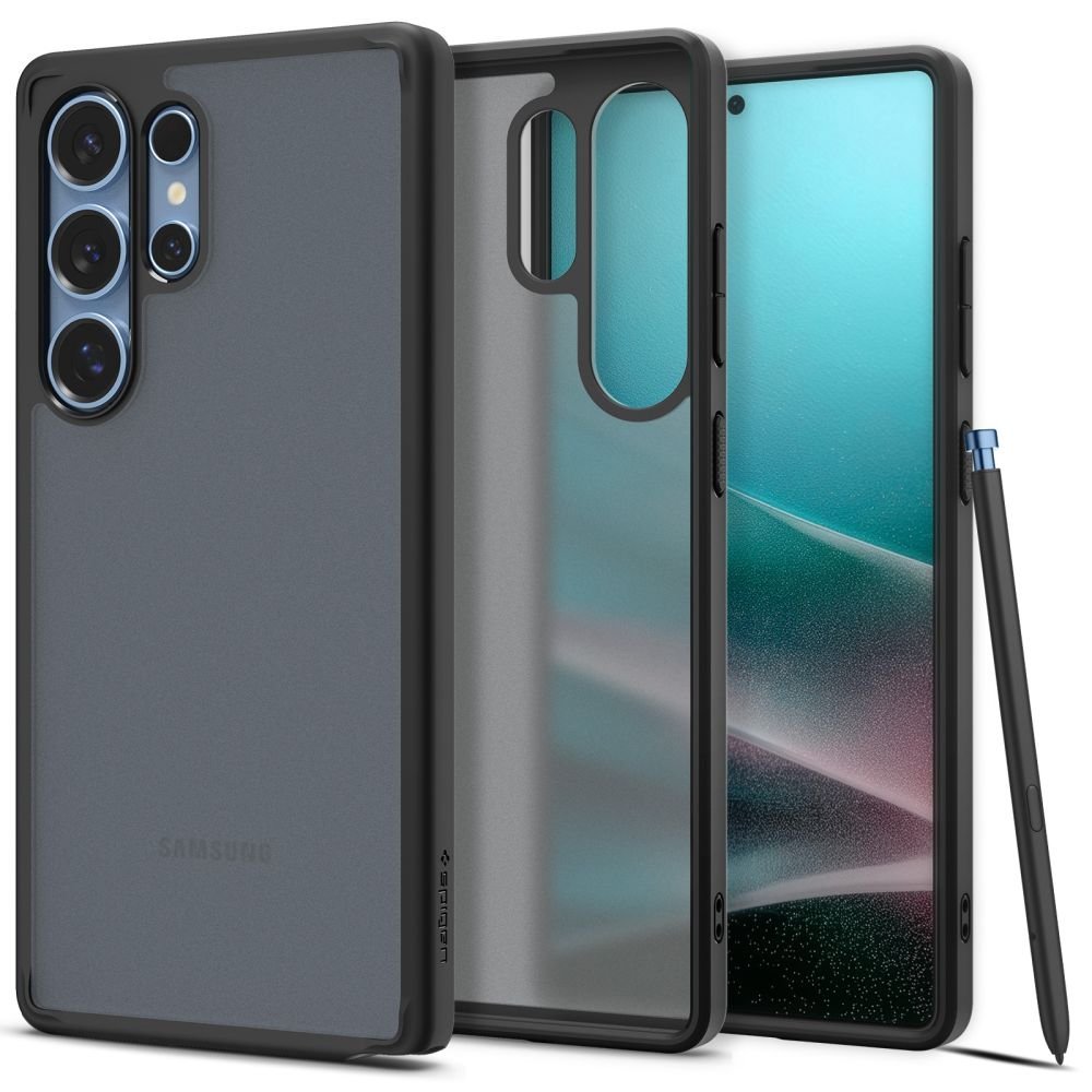 Spigen Samsung Galaxy S25 Ultra - Σκληρή Θήκη με Πλαίσιο Σιλικόνης Ultra Hybrid - Frost Black