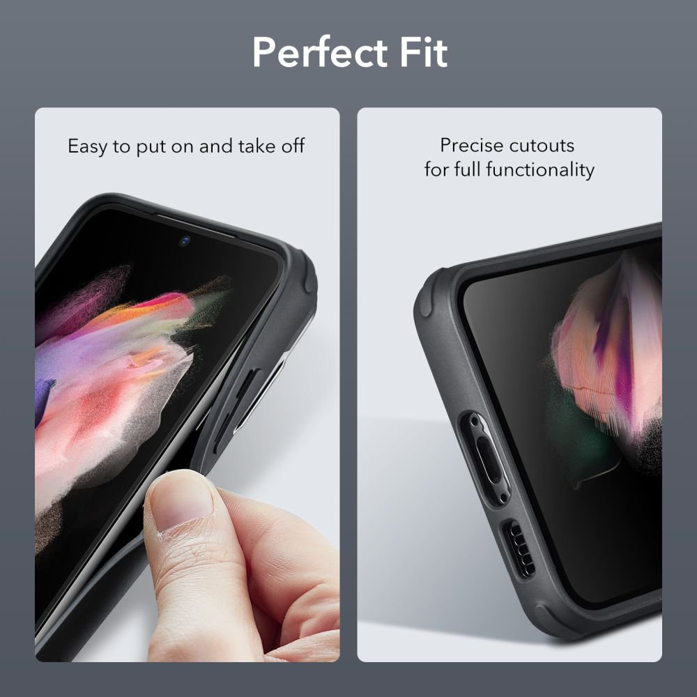ESR Samsung Galaxy S23+ Classic Kickstand Σκληρή Θήκη με Πλαίσιο Σιλικόνης και Stand - Διάφανη / Black