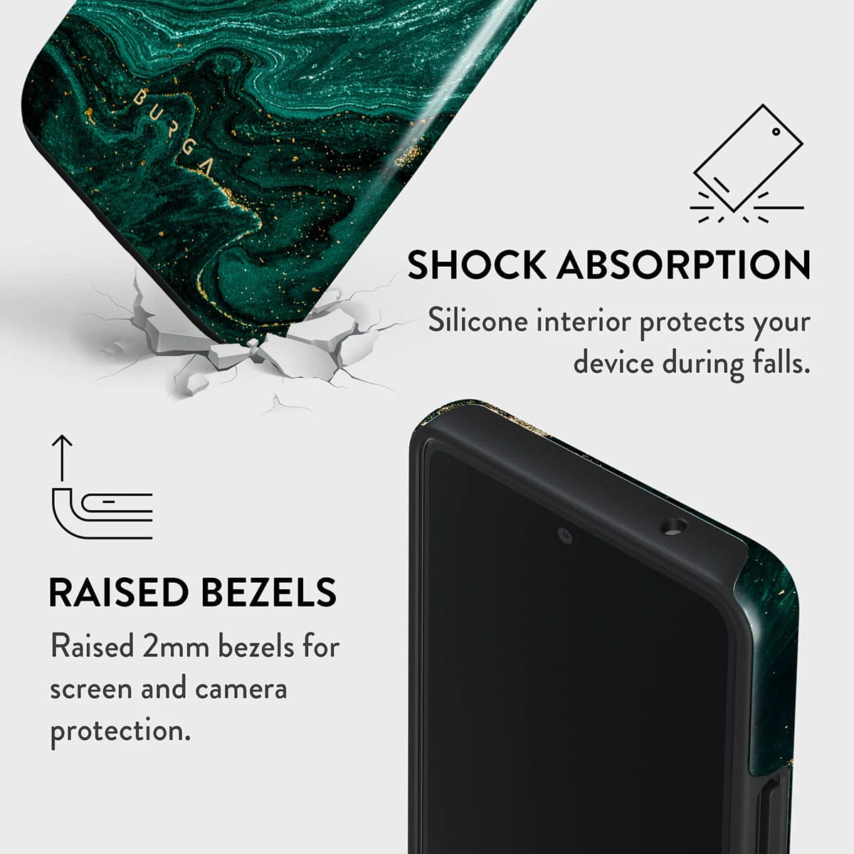 Burga Samsung Galaxy A53 5G Fashion Tough Σκληρή Θήκη - Emerald Pool