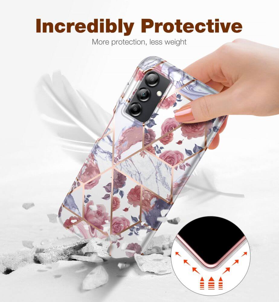 Tech - Protect Samsung Galaxy A14 5G Ultra Velar Θήκη 360 Full Body με Προστασία Οθόνης - Marble