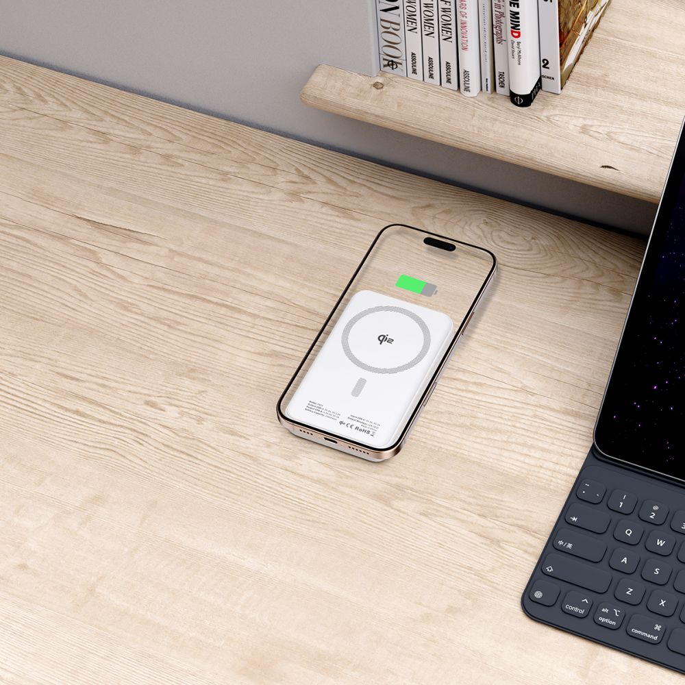 Tech - Protect PB24 Lifemag QI2 MagSafe PowerBank Μαγνητικό PowerBank Κινητού 10000 mAh - White