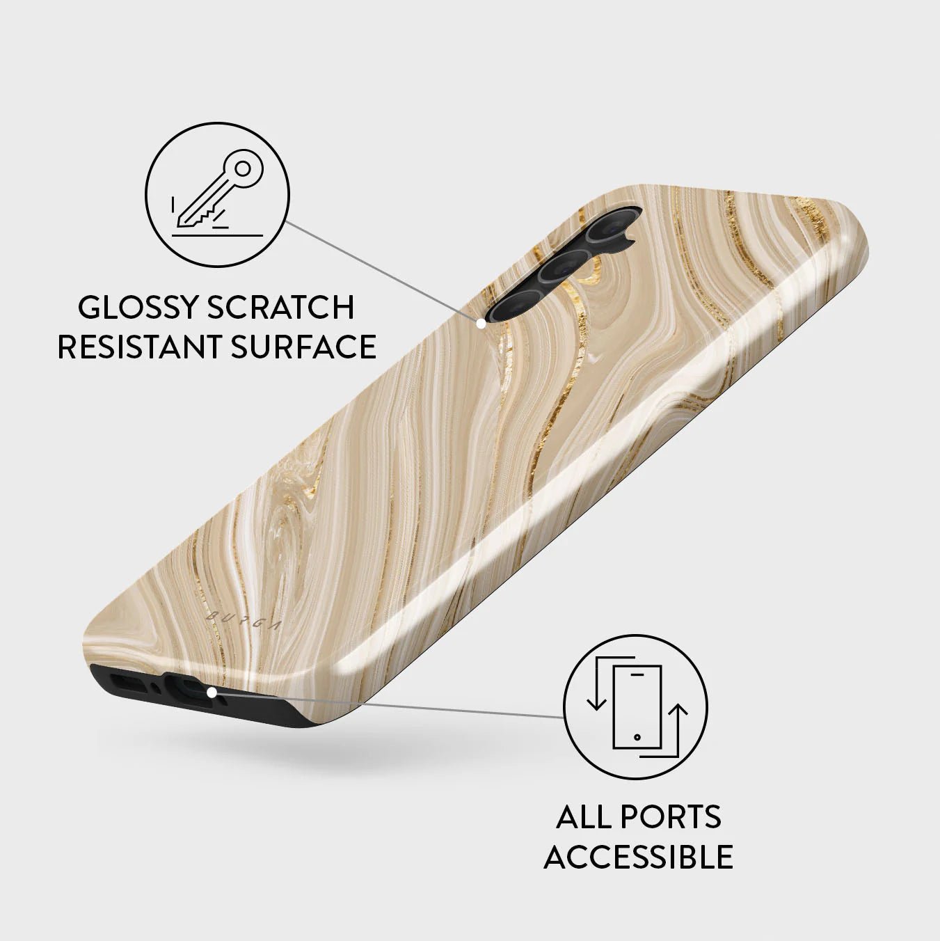 Burga Samsung Galaxy A35 5G Fashion Tough Σκληρή Θήκη - Full Glam