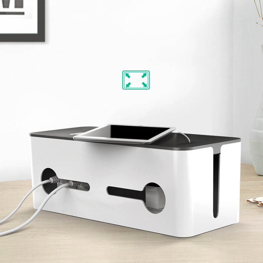 Ugreen LP110 Κουτί Οργάνωσης Καλωδίων με Καπάκι - Black / White