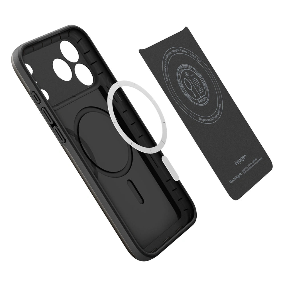 Spigen iPhone 17 Pro Max - Thin Fit Mag - Σκληρή Θήκη με MagSafe - Black