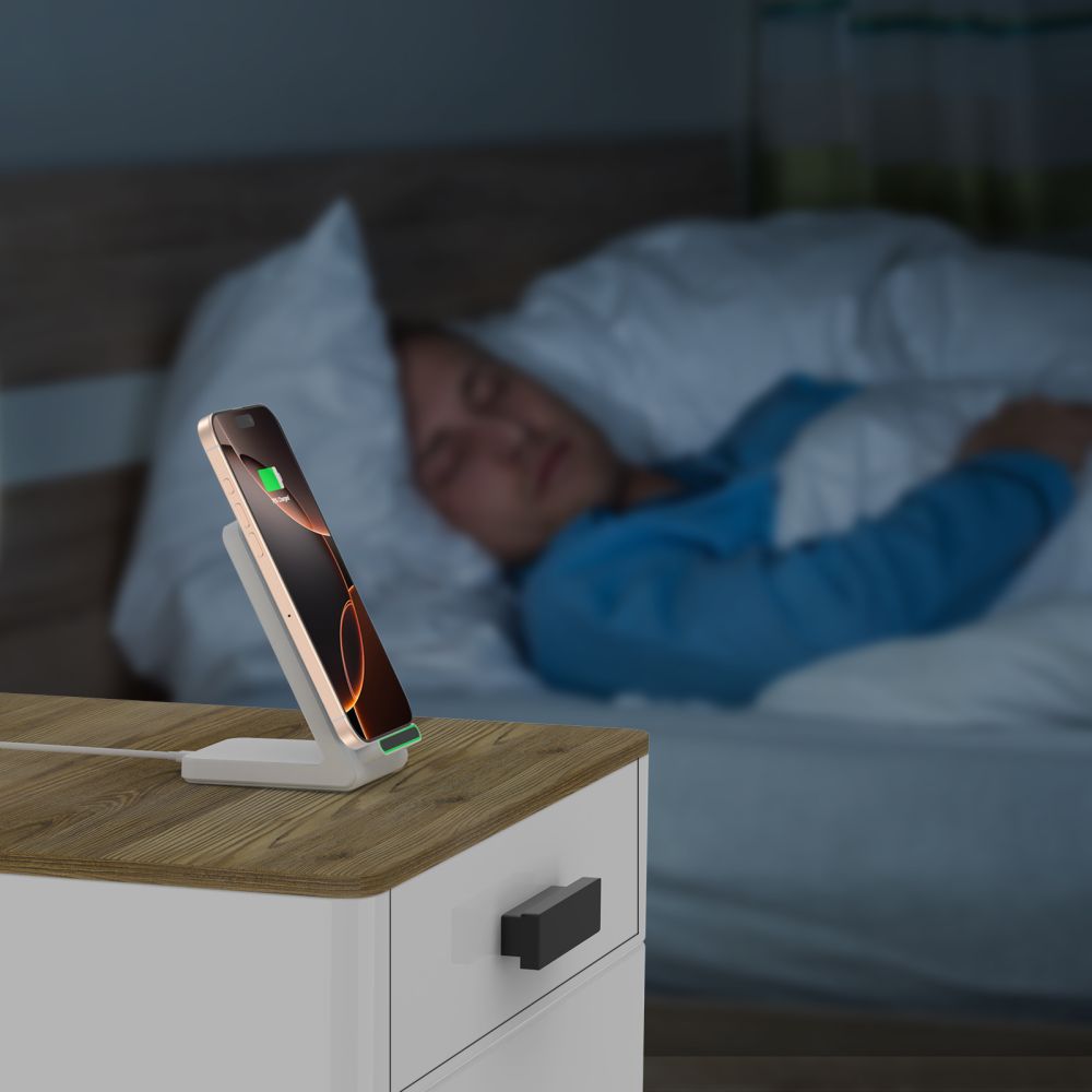 Tech - Protect QI15W - A40 Ασύρματος Φορτιστής MagSafe με Καλώδιο Type - C to Type - C - White