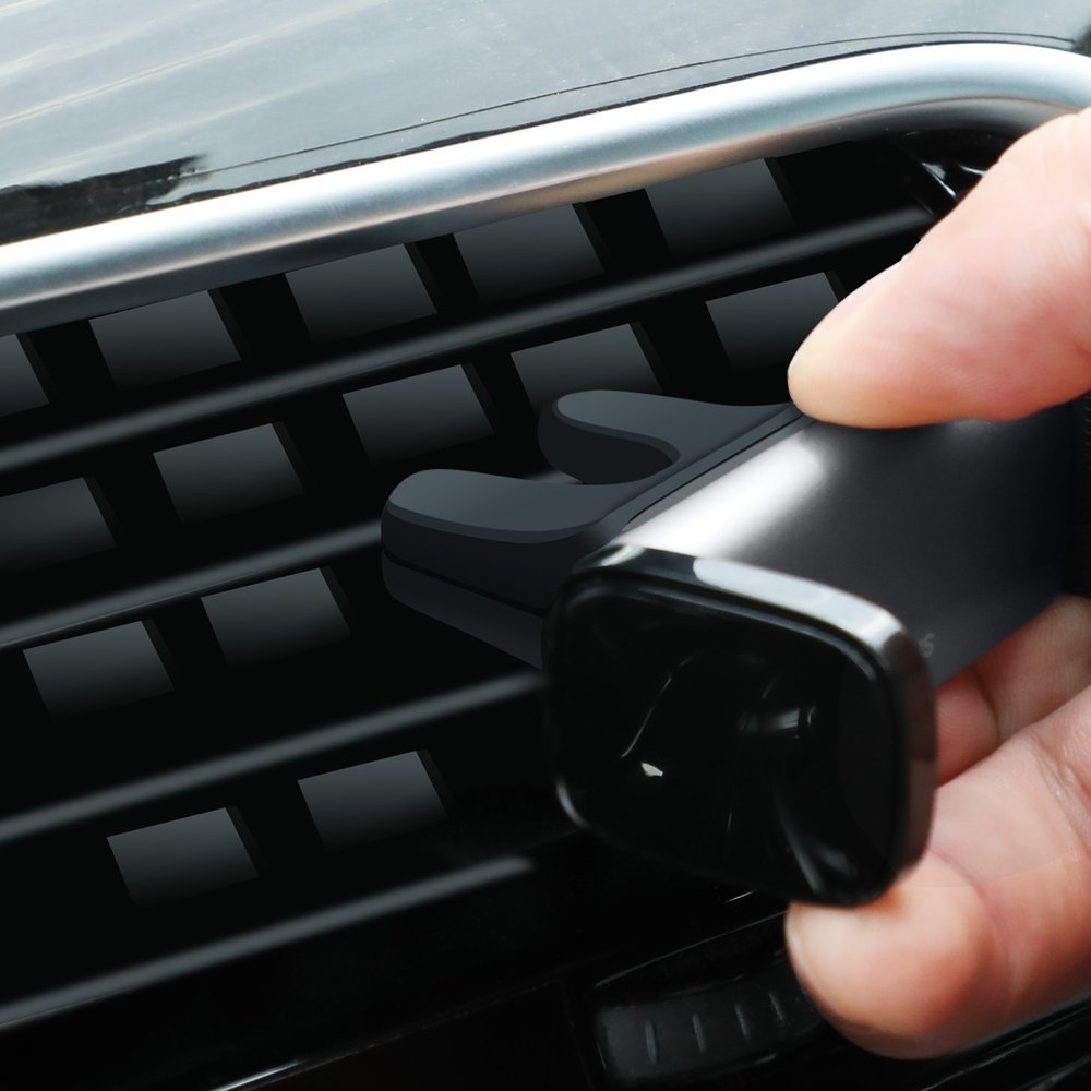 Baseus Steel Cannon Car Air Vent Mobile Holder - Universal Βάση Αυτοκινήτου Αεραγωγού - Black - SUGP - 01