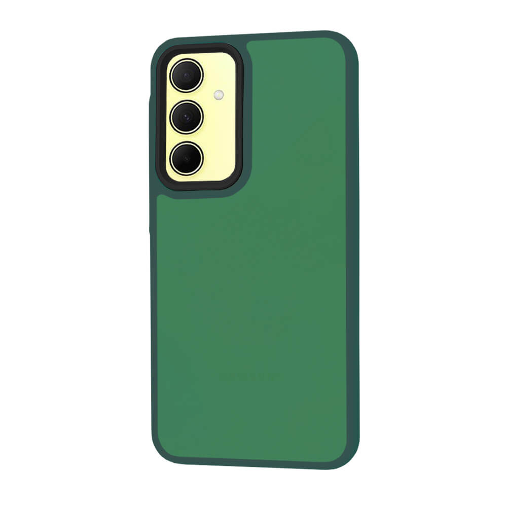 Techsuit Samsung Galaxy A35 5G - HaloFrost Series - Σκληρή Θήκη με Πλαίσιο Σιλικόνης - Midnight Green