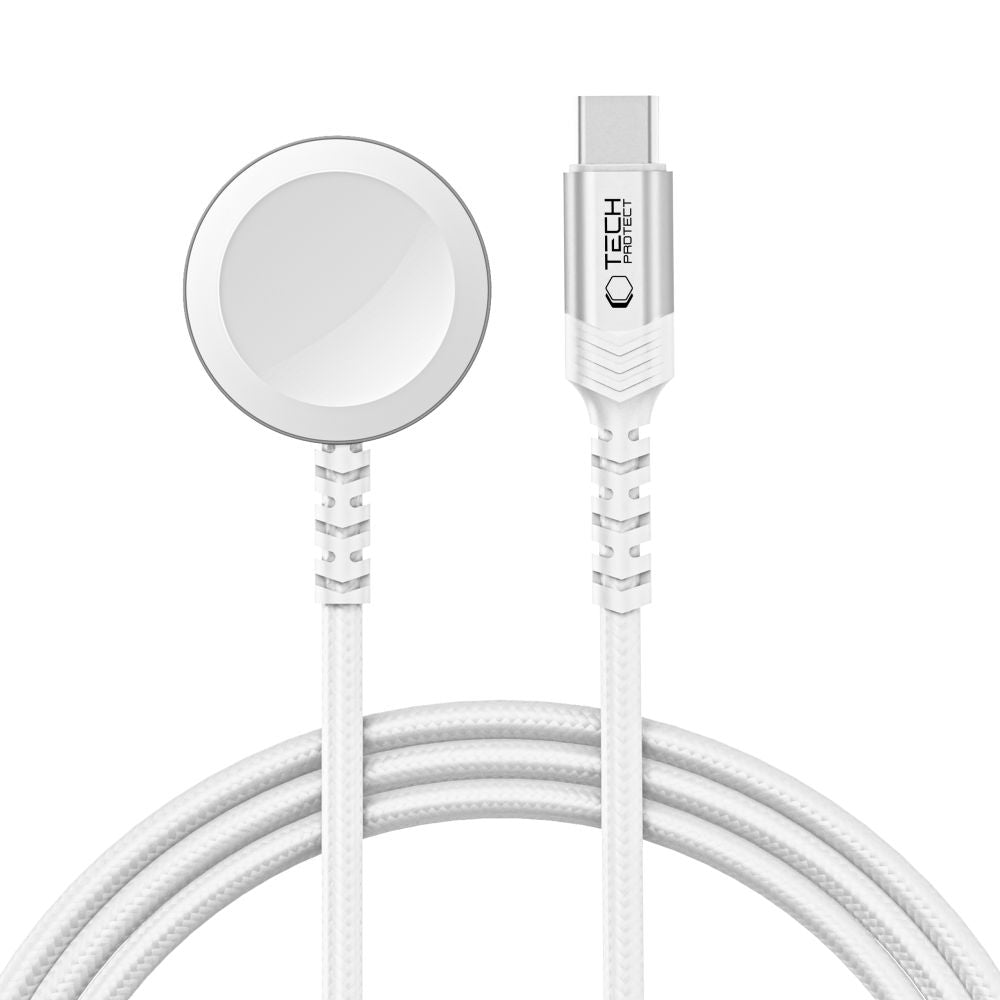 Tech - Protect MC01 UltraBoost Καλώδιο Type - C με Μαγνητική Βάση Φόρτισης για Apple Watch - 1.2m - White