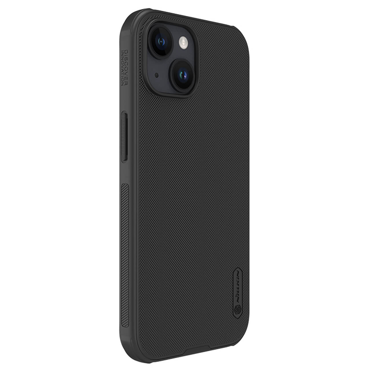 Nillkin iPhone 15 Super Frosted Shield Pro Σκληρή Θήκη με Πλαίσιο Σιλικόνης - Black