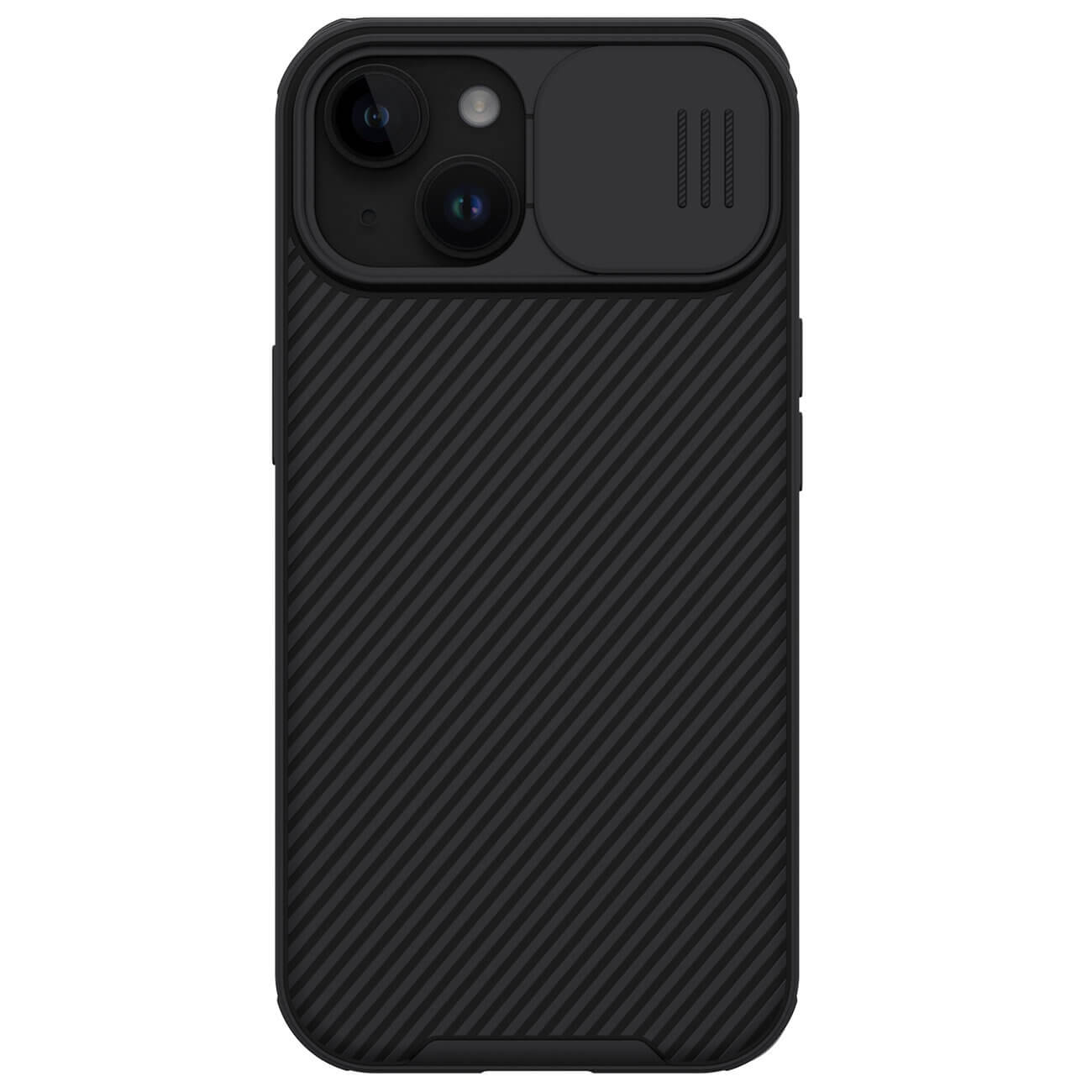Nillkin iPhone 15 CamShield Pro Magnetic Σκληρή Θήκη με Κάλυμμα για την Κάμερα και MagSafe - Black