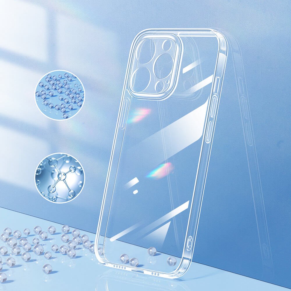 Joyroom iPhone 14 Pro - 14D Σκληρή Θήκη με Πλαίσιο Σιλικόνης - Διάφανη