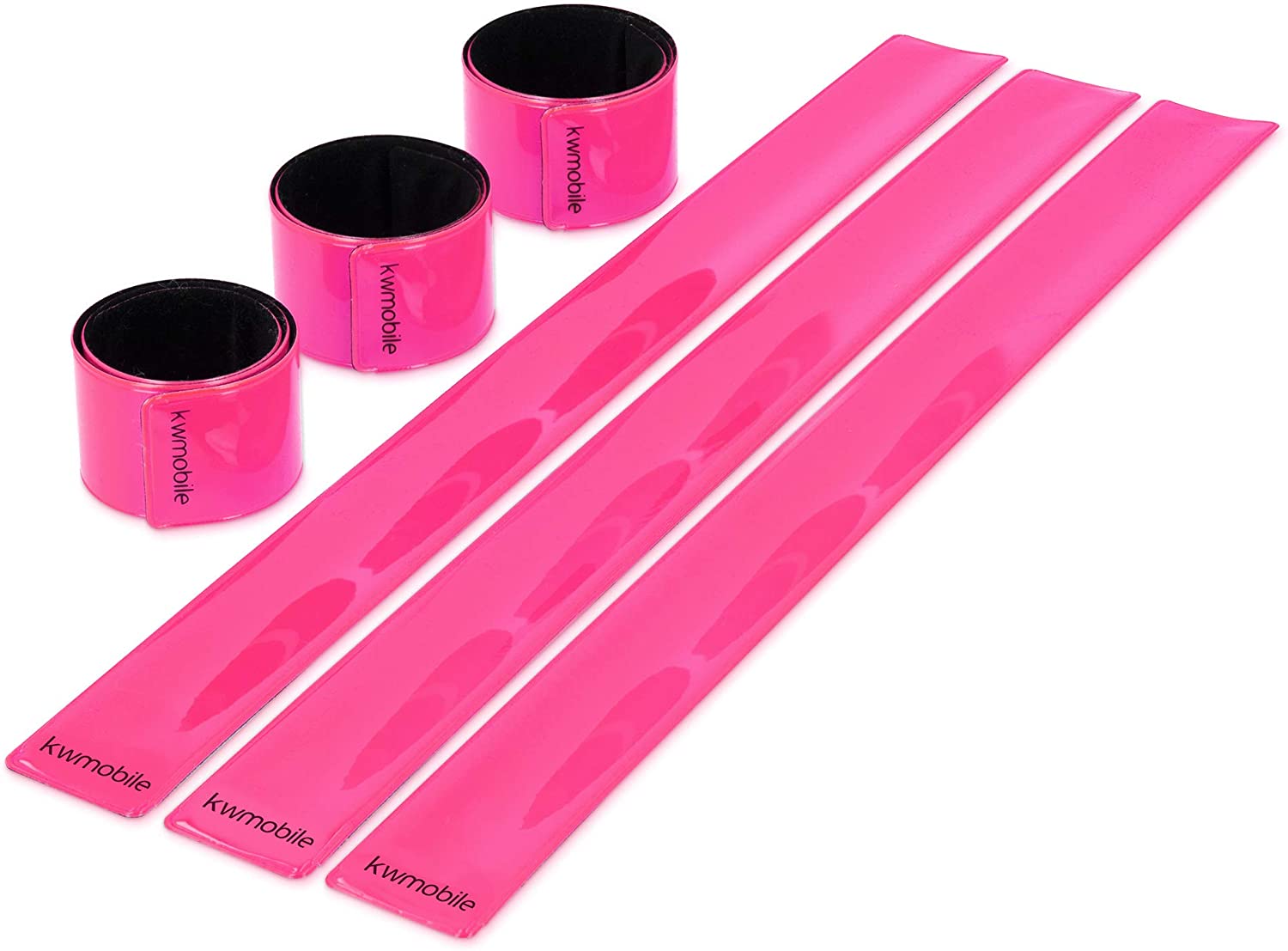 KW Σετ με 6 Ανακλαστικά Περιβραχιόνια - Fuchsia - 53848.08