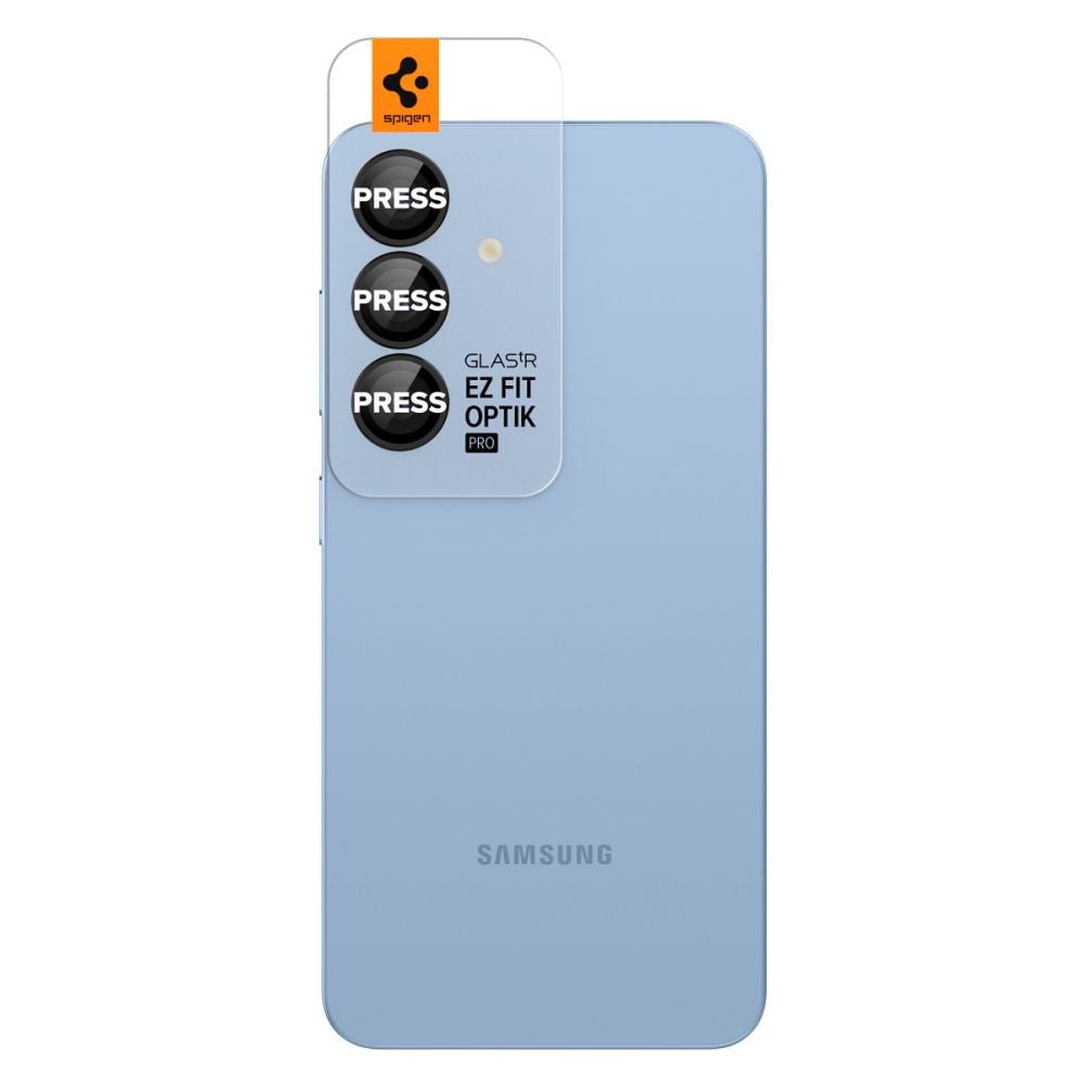Spigen Samsung Galaxy S25 Plus Optik Pro Glas.TR EZ Fit Αντιχαρακτικό Γυαλί για την Κάμερα - 2 Τεμάχια - Black