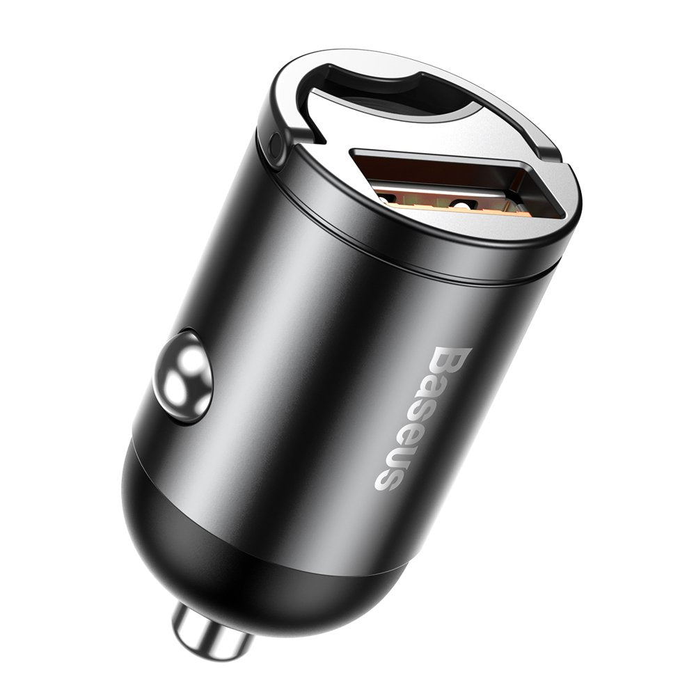 Baseus Tiny Star Mini Car Charger - Φορτιστής Αυτοκινήτου Γρήγορης Φόρτισης 30W με 1 Θύρα USB - Grey - VCHX - A0G