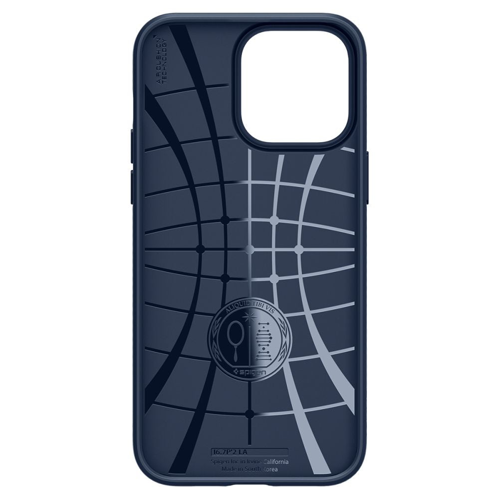 Spigen iPhone 14 Pro Max Liquid Air Θήκη Σιλικόνης - Navy Blue