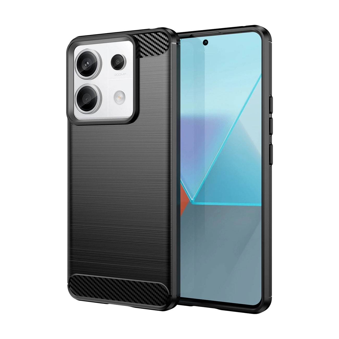 OEM Xiaomi Redmi Note 13 Pro 5G Θήκη Rugged Carbon TPU - Black