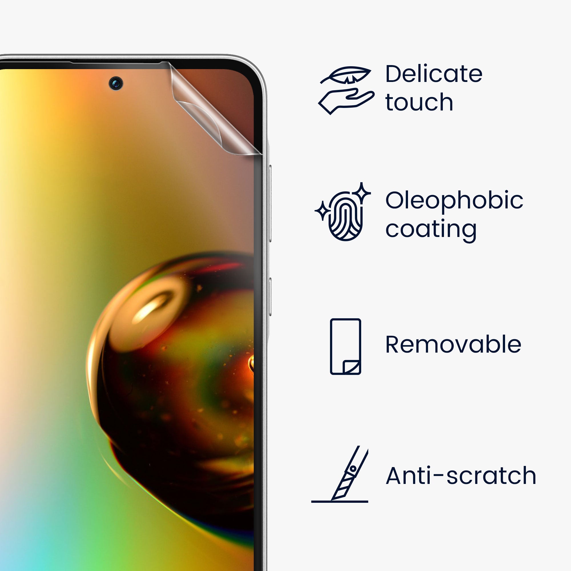 KW Samsung Galaxy A35 5G - Σετ με 3 Μεμβράνες Προστασίας Οθόνης - Διάφανες