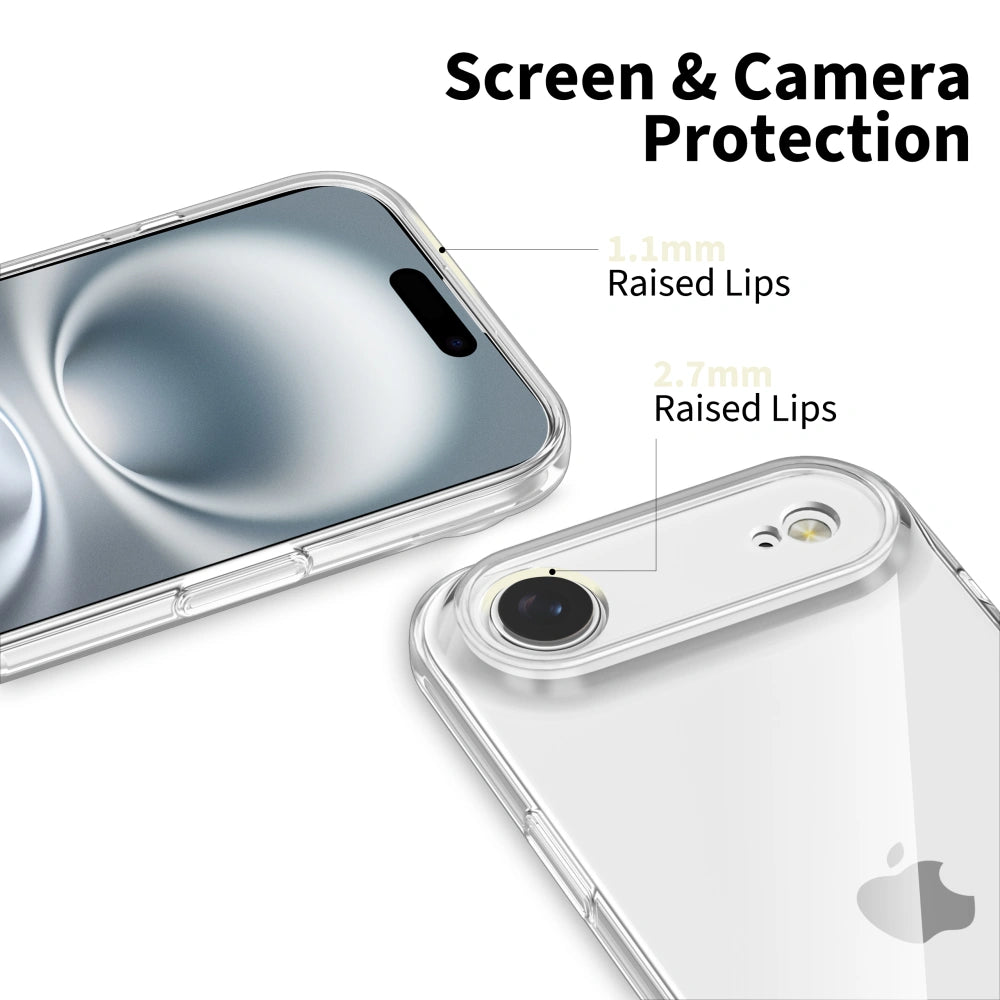 Tech - Protect iPhone Air Flexair Σκληρή Θήκη με Πλαίσιο Σιλικόνης - Διάφανη