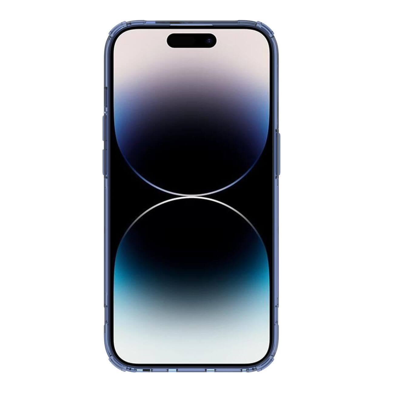 Nillkin iPhone 15 Pro Nature Pro Magnetic - Σκληρή Θήκη με Πλαίσιο Σιλικόνης και MagSafe - Διάφανη / Blue
