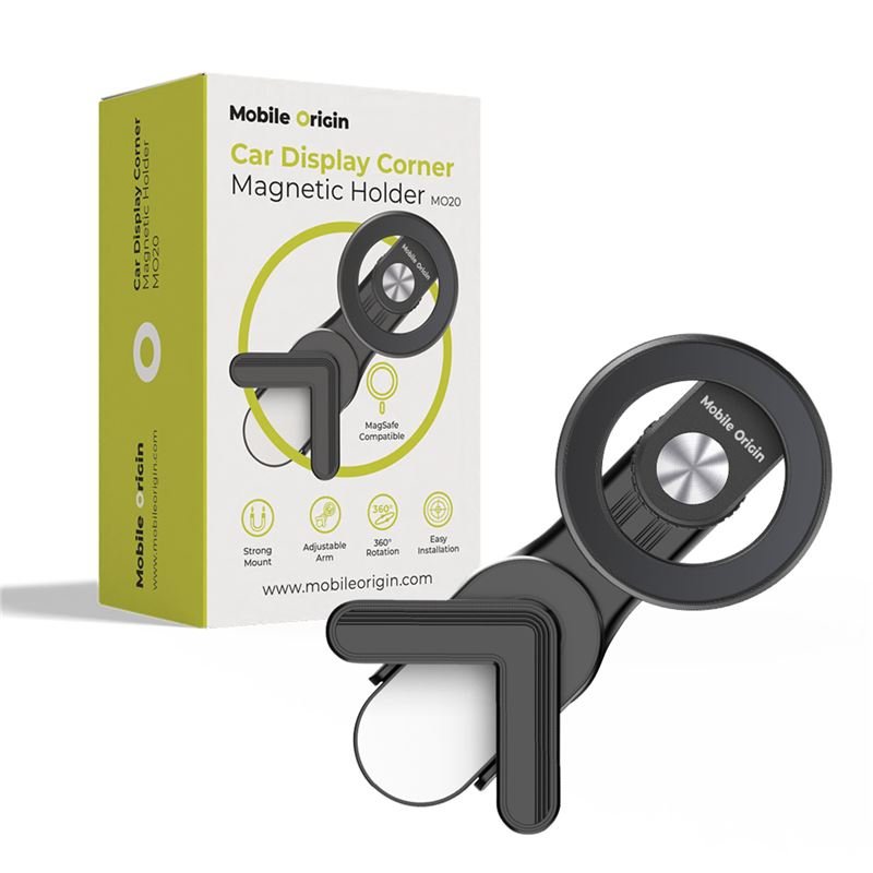 Mobile Origin Μαγνητική Βάση Κινητού για Αυτοκίνητο MO20 – Γωνιακής Τοποθέτησης - Black