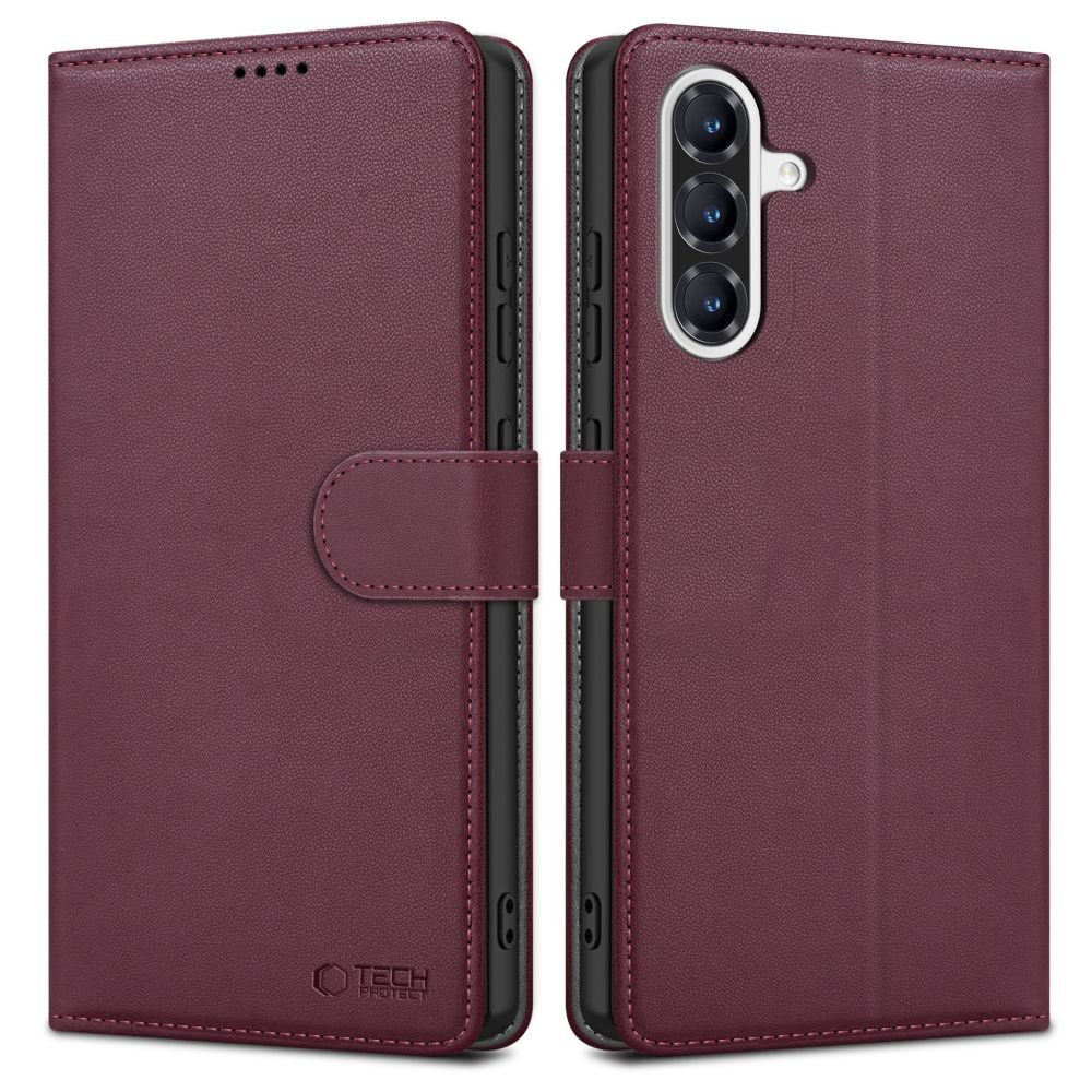 Tech - Protect Samsung Galaxy A36 5G Θήκη Πορτοφόλι Stand από Δερματίνη - Mulberry