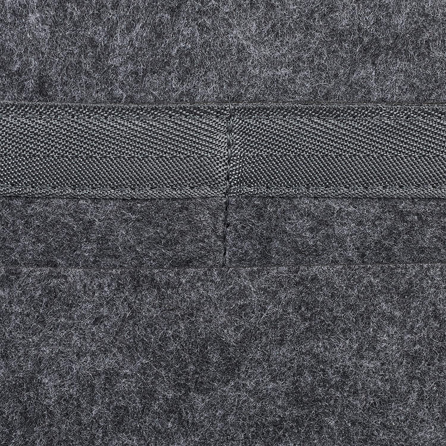 Relaxdays Bed Pocket Τσέπη Organiser Κρεβατιού με Πιάστρα Velcro - Dark Grey - 4052025898373