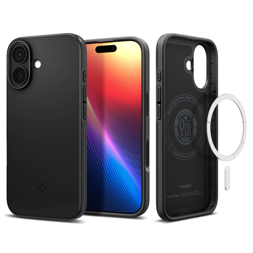 Spigen iPhone 17 - Thin Fit Mag - Σκληρή Θήκη με MagSafe - Black