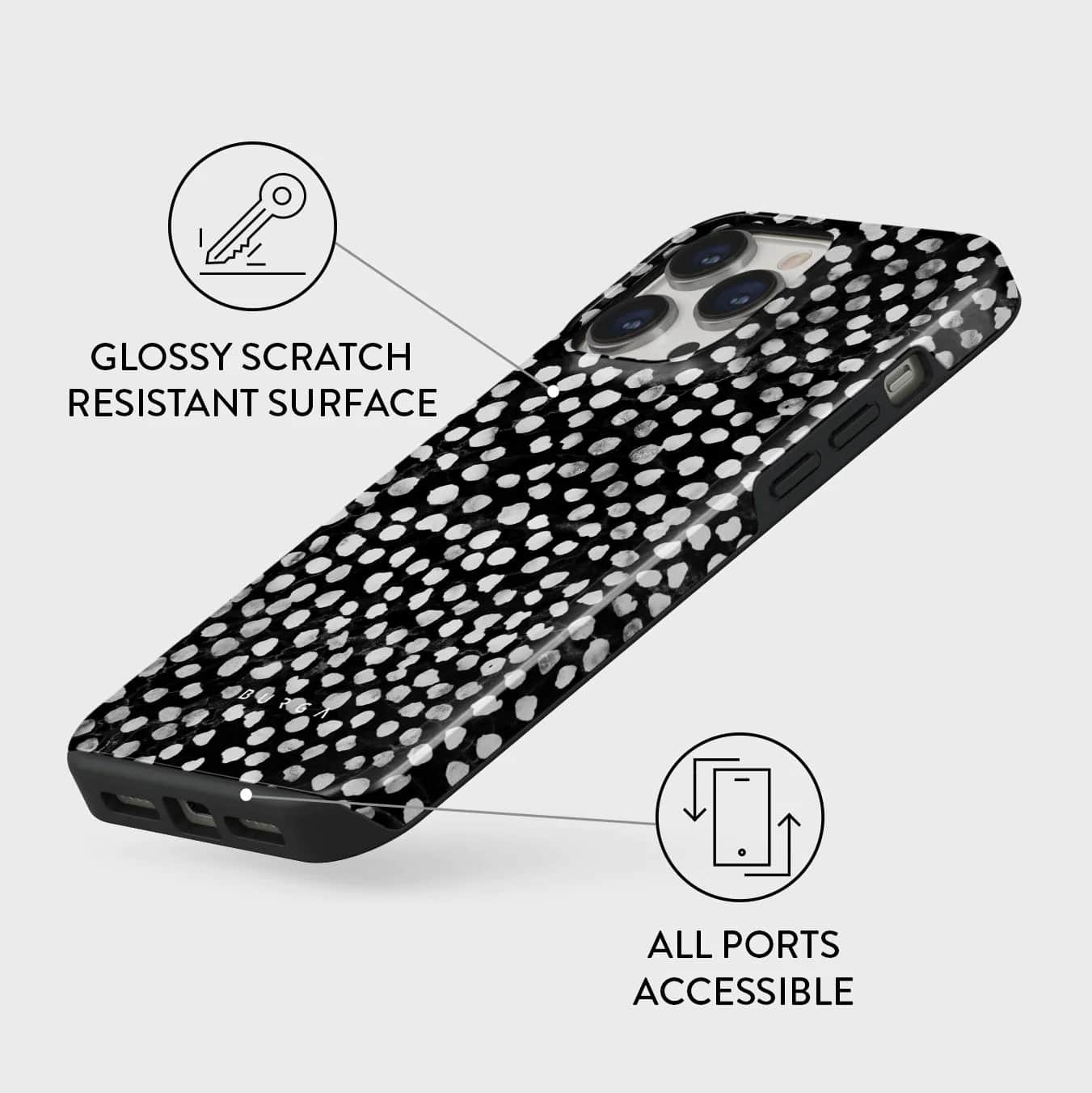 Burga iPhone 14 Pro Max Fashion Tough Σκληρή Θήκη - Night Sky