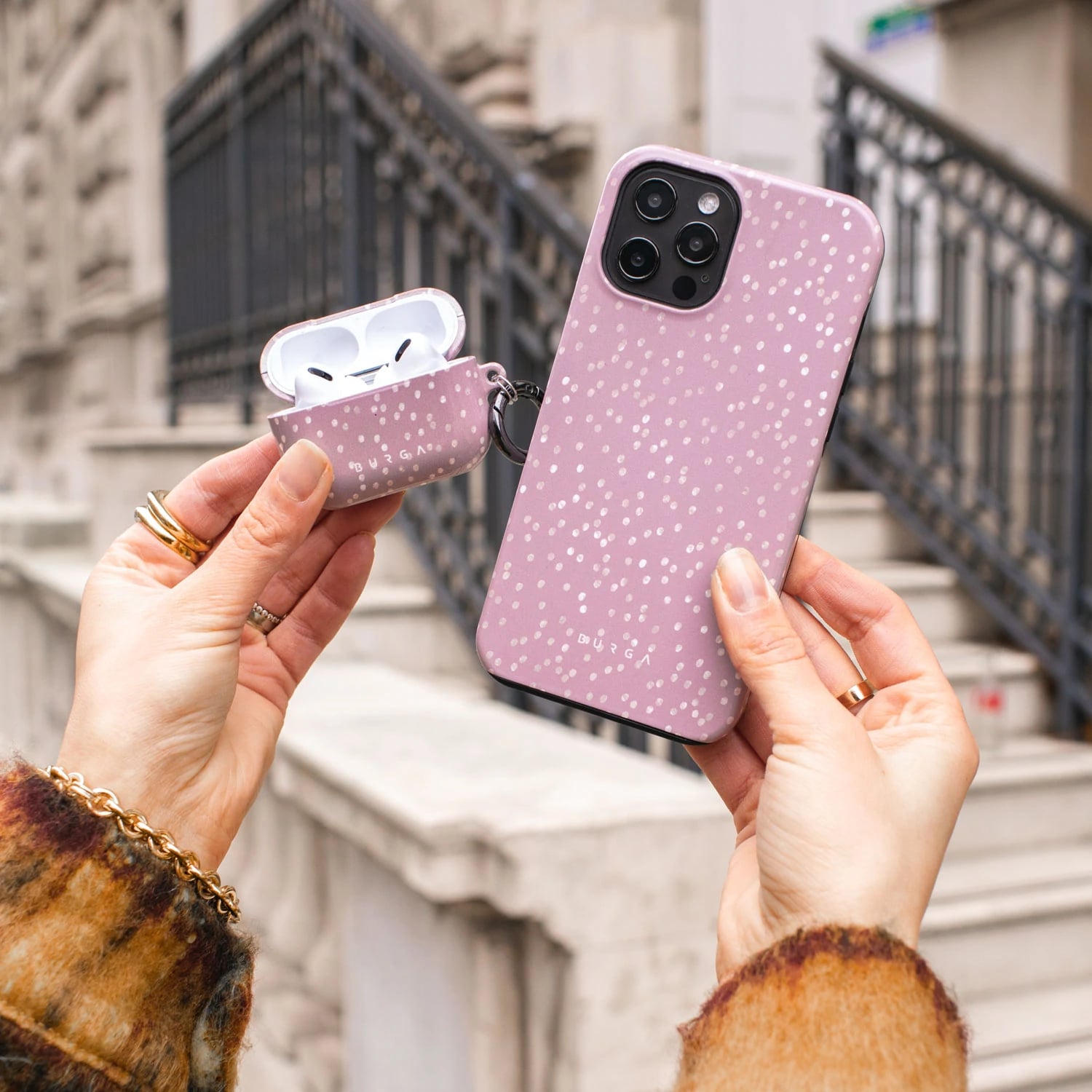 Burga Samsung Galaxy S22 Ultra Fashion Tough Σκληρή Θήκη - Hot Cocoa