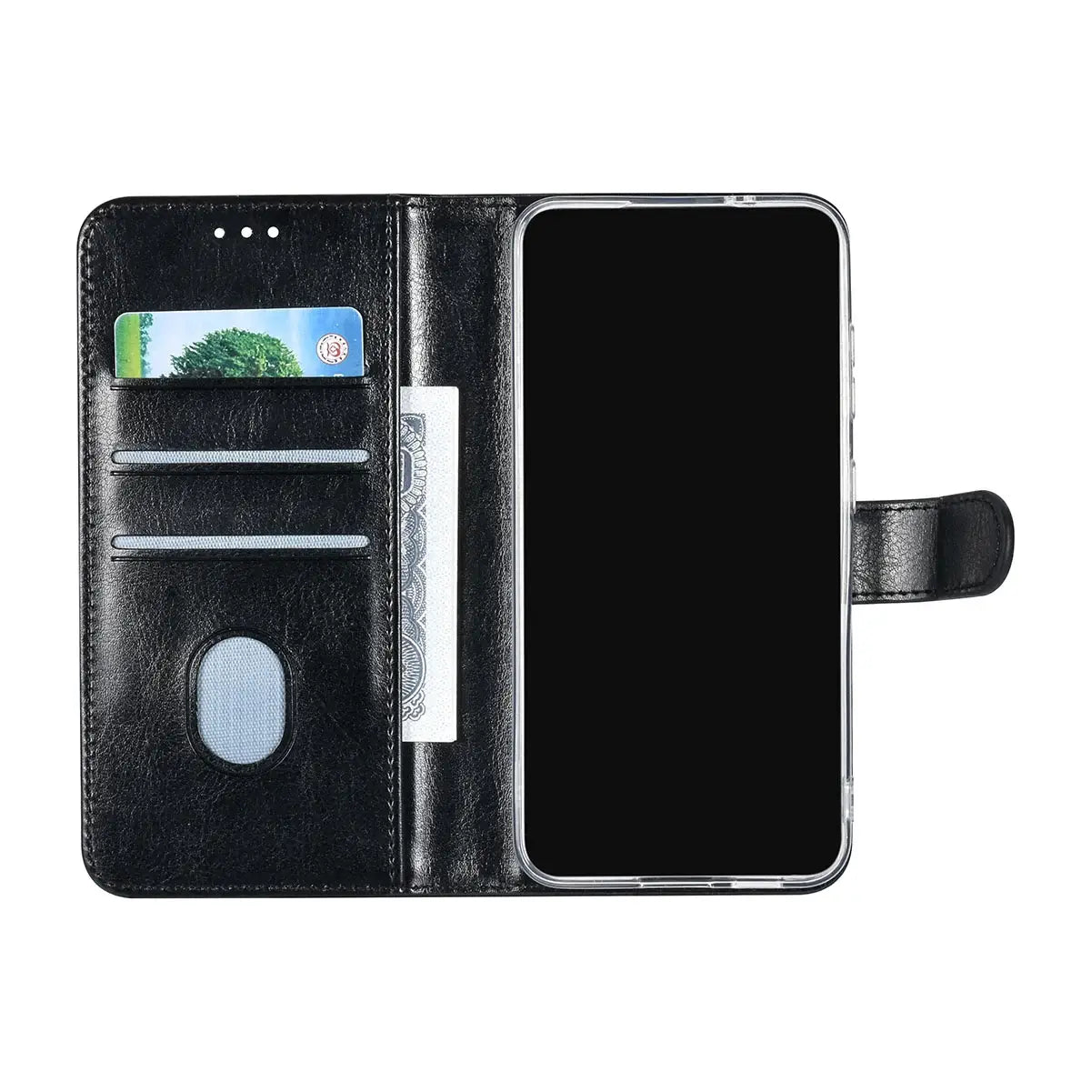 Tuniq Samsung Galaxy A55 5G - Θήκη Πορτοφόλι Stand από Δερματίνη - Μαύρη