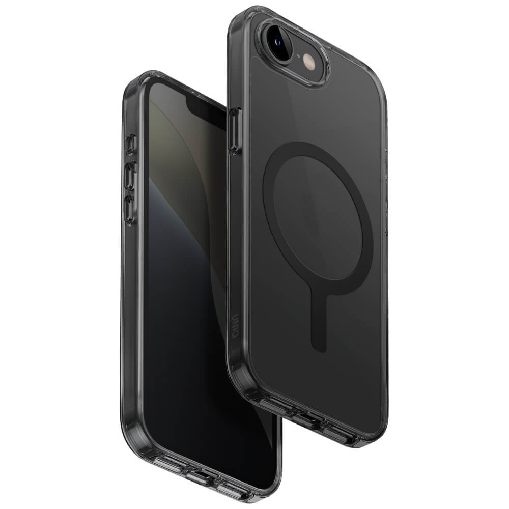 Uniq iPhone 16e LifePro Magclick Charging - Σκληρή Θήκη με Πλαίσιο Σιλικόνης και MagSafe - Smoke