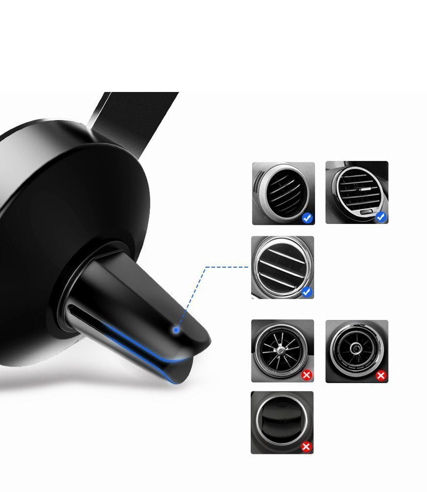 Ugreen Gravity Air Vent Mobile Holder - Universal Βάση Αυτοκινήτου Αεραγωγού - Grey