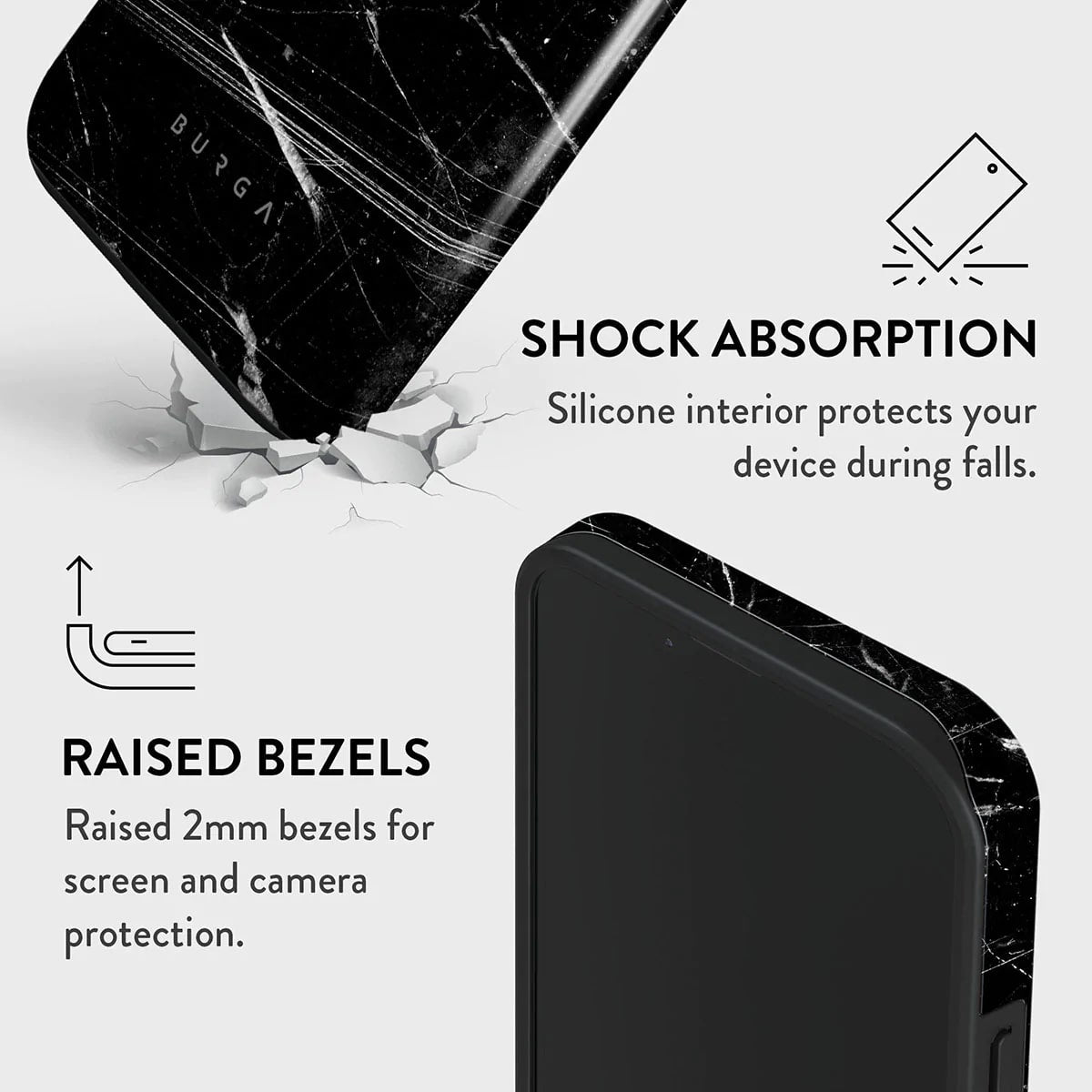 Burga iPhone 14 Plus Fashion Tough Σκληρή Θήκη - Noir Origin