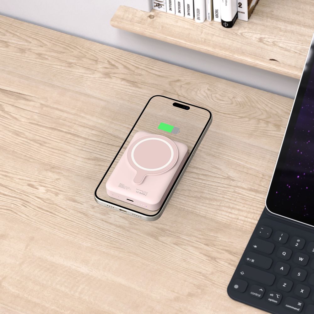 Tech - Protect PB11 Lifemag MagSafe PowerBank Μαγνητικό PowerBank Κινητού 10000 mAh - Pink