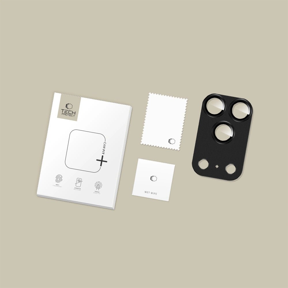 Tech - Protect iPhone 17 Pro Max Camfull Fit+ Προστατευτικό για την Κάμερα με Αντιχαρακτικό Γυαλί - Black