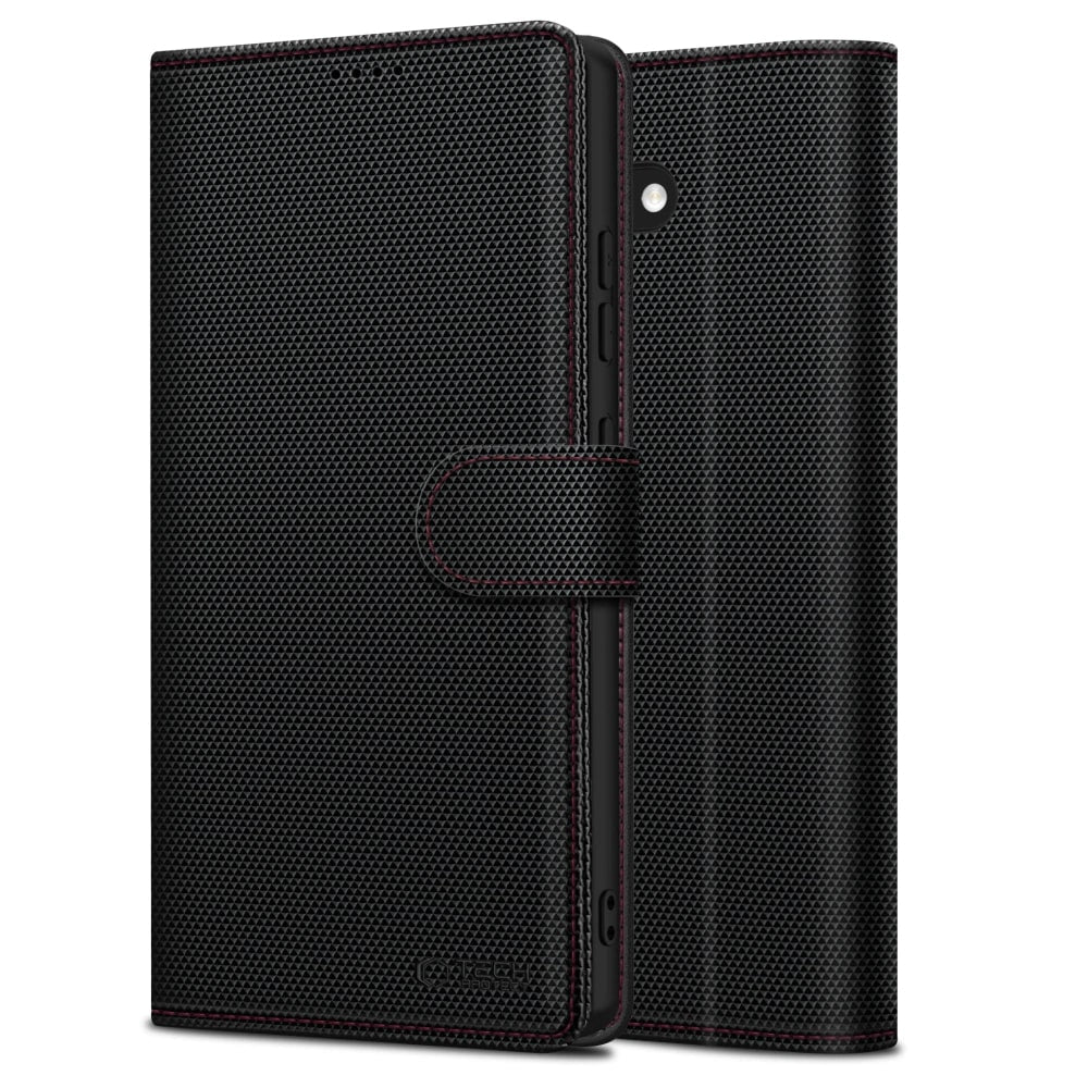 Tech - Protect Samsung Galaxy A56 5G Wallet RS Θήκη Πορτοφόλι Stand από Δερματίνη - Black / Red