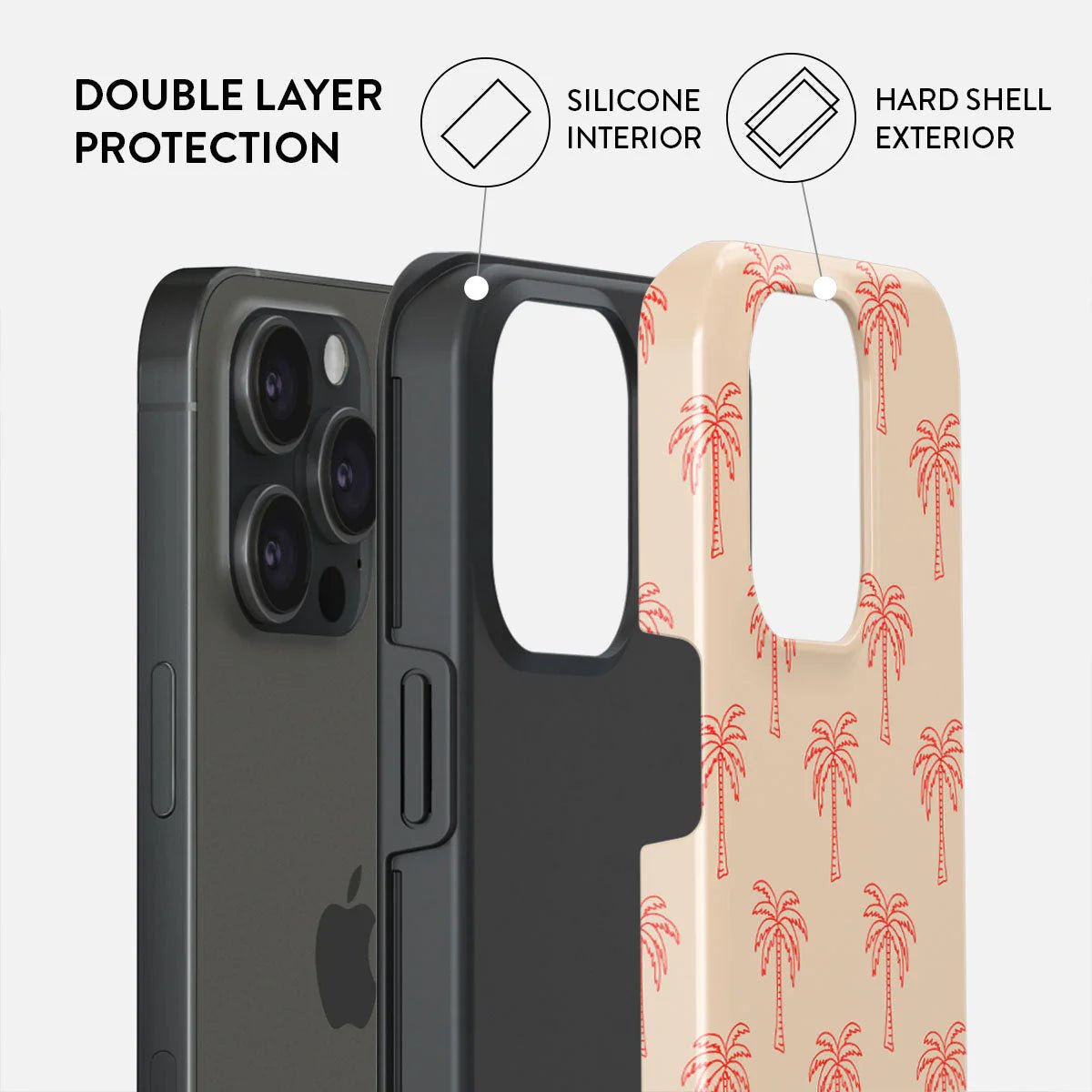 Burga iPhone 15 Pro Fashion Tough MagSafe Σκληρή Θήκη με MagSafe - Happy Hour