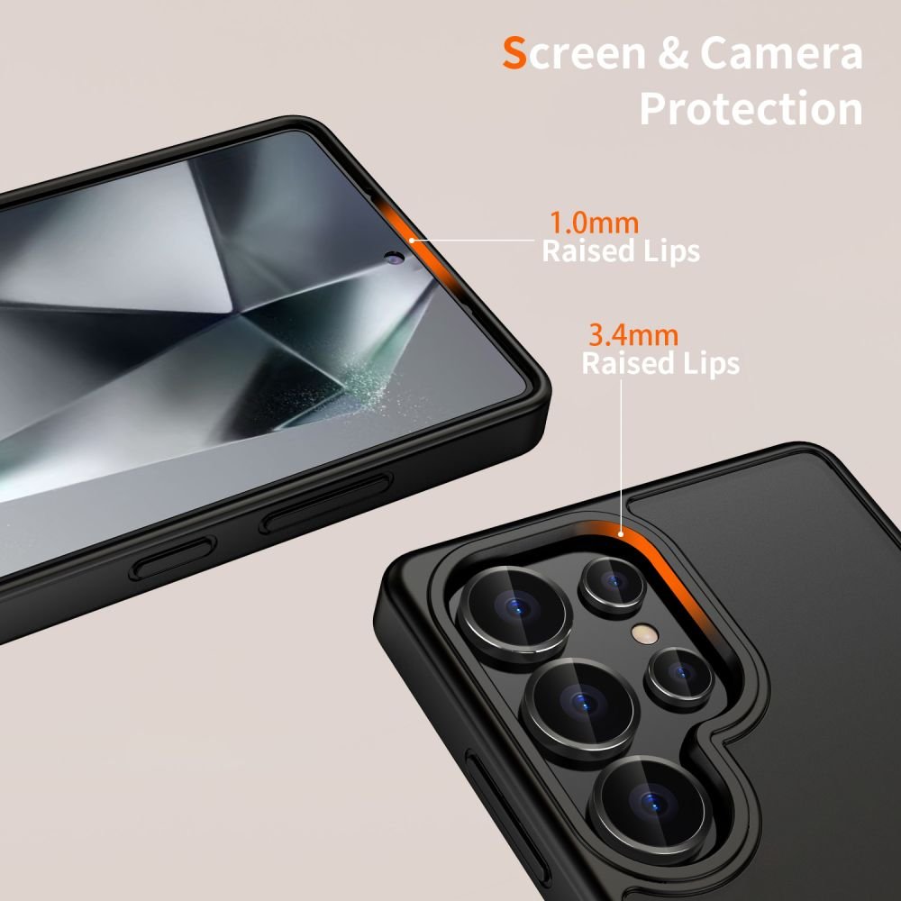 Tech - Protect Samsung Galaxy S25 Ultra MagMat Σκληρή Θήκη με Πλαίσιο Σιλικόνης - Matte Black